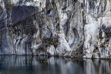 Wall Mural - Marble rock in Ruskeala mountain park