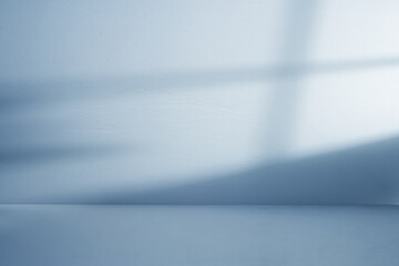 Poster - Blue studio space with window shadow