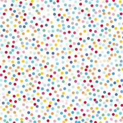 Wall Mural - Multicolored Polka Dots Patterned Background. Generative AI