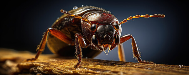 Bed bug super detail, macro shot. Bedbug