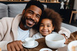 © wolfhound911 - Father and daughter bonding at home on fathers day