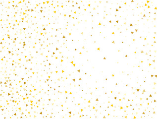 Wall Mural - Luxury Gold Triangular Confetti Background. Vector illustration