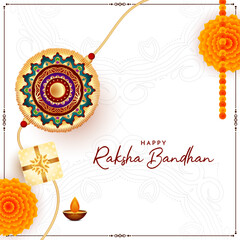 Wall Mural - Happy Raksha Bandhan cultural festival background design