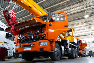 Poster - Trucks repair in car service