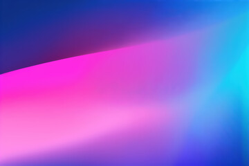 Wall Mural - Defocused neon light. Color gradient. Blur vibrant pink blue glow soft texture radiance abstract art illustration background with copy space.