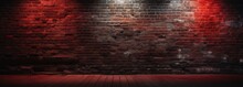 Red Brick Walls Background Stock Photo, In The Style Of Unprimed Canvas, Harsh Lighting, Contrasting Lights And Darks, Stone