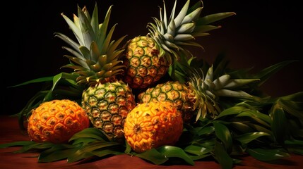 Wall Mural - pineapples