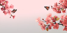  Pink cherry blossom spring wallpapers  Spring's Delicate Palette: Pink Cherry Blossom Wallpapers AI Generative 