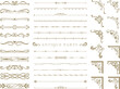 © Daniel - Set of text delimiters. Ornate vintage frames and scroll elements. Vector illustration