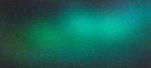 Dark Green Blue Grainy Gradient Background, Black Backdrop, Noise Texture Effect,webpage Header, Wide Banner Size