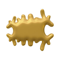 Fototapete - Geometric shape design in 3d rendering isolated on transparent background for decoration and frame concept.