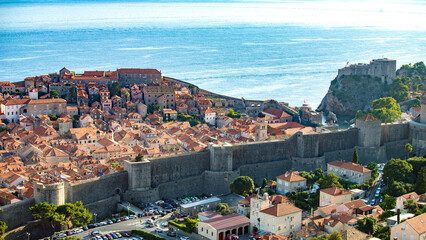 Wall Mural - Dubrovnik in adriatic mediterranean sea  in south croatia