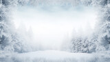 Fototapeta Natura - Clean and Simple Winter Frame Illustration