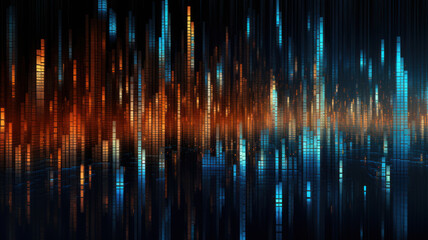 Data Technology Seamless Background, Abstract Digital Network