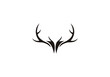 deer antler logo icon template vector deer head