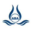 ABA letter logo design with white background in illustrator, ABA Monogram logo design for entrepreneur and business.	

