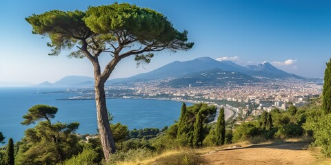 Sticker - The sea and the mountains are a beautiful picture