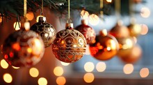 Christmas Tree Light Ball, Festive Holiday Light And Ornament