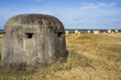 Betonowy pancerz osłaniający - zabytek fortyfikacji pozostały po II wojnie światowej.