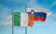Slovenia and Ireland flag