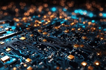 Aufkleber - computer circuit board background for design