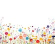 © olegganko - Watercolor flower pattern isolated