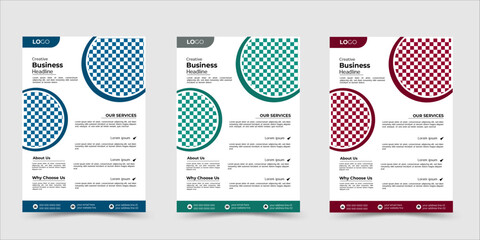 Corporate  business flyer template design sets. perfect for creative professional business.