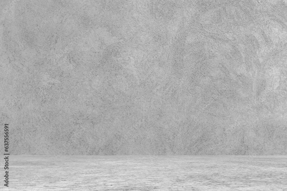 Empty concrete studio room texture background. Cement wall and floor ...