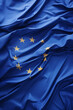 European flag waving in the wind