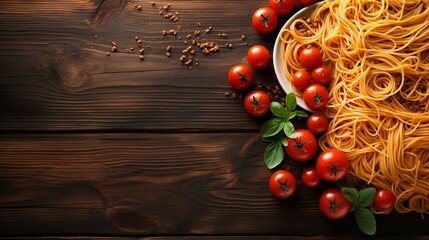 Poster - pasta with tomatoes