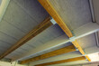 Use of sustainable timber glue laminated beams to reinforce an existing building.
