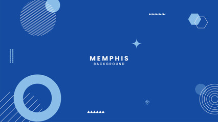  minimal and decorative geometric shapes banner background with memphis elements