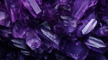 Purple Background With Amethyst Stone 