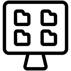 Sticker - folder icon