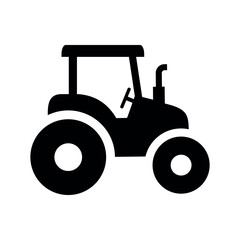 Sticker - tractor icon vector isolated