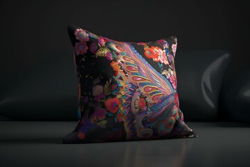 Wall Mural - pillows on a bed made by midjourney