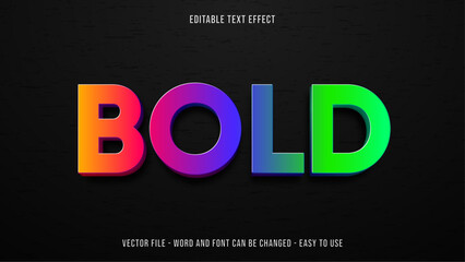 Poster - editable text effect neon light mock up