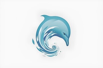 Poster - dolphin isolated made by midjourny