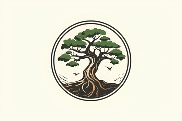 Canvas Print - illustration of a tree made by midjourney	