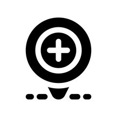location glyph icon. vector icon for your website, mobile, presentation, and logo design.