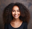© FrankBoston - Beautiful black woman portrait, generative ai