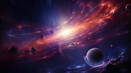 Wall Mural - planet in space