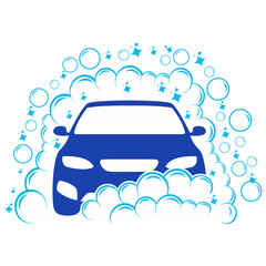 Wall Mural - Carwash Logo Icon. Cleaning service symbol vector illustration