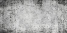 Seamless urban greyscale stained concrete or cement wall background texture. Tileable dirty distressed monochrome black and white grunge effect pattern overlay. 3D Rendering, Generative AI