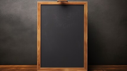 Poster - Empty blackboard sign mockup for advertising Copy space menu