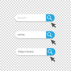 Fototapete - Search bar vector. UI, UX. WWW search bar. Browser bar vector illustration. Search bar user interface graphic