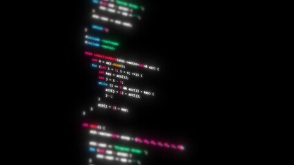 Color code programmer runs on screen monitor