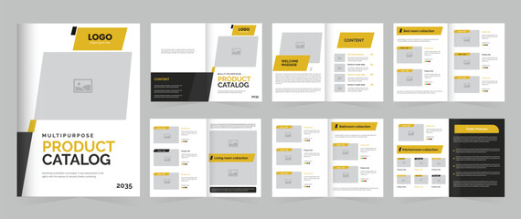 product catalog or catalogue design vector editable multipurpose template