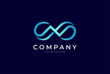 Infinity Logo. Letter N With Infinity Combination. Usable For Technology And Company Logos. Vector Illustration