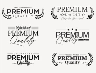 Wall Mural - premium quality labels and badges vector collection